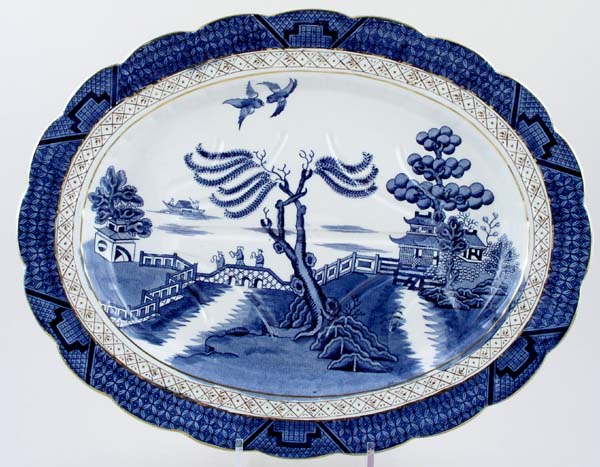 Meat Dish or Platter with Tree and Well c1926